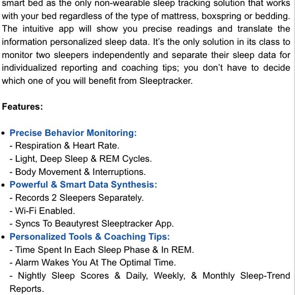 Beautyrest Sleeptracker - Picture 5 of 5